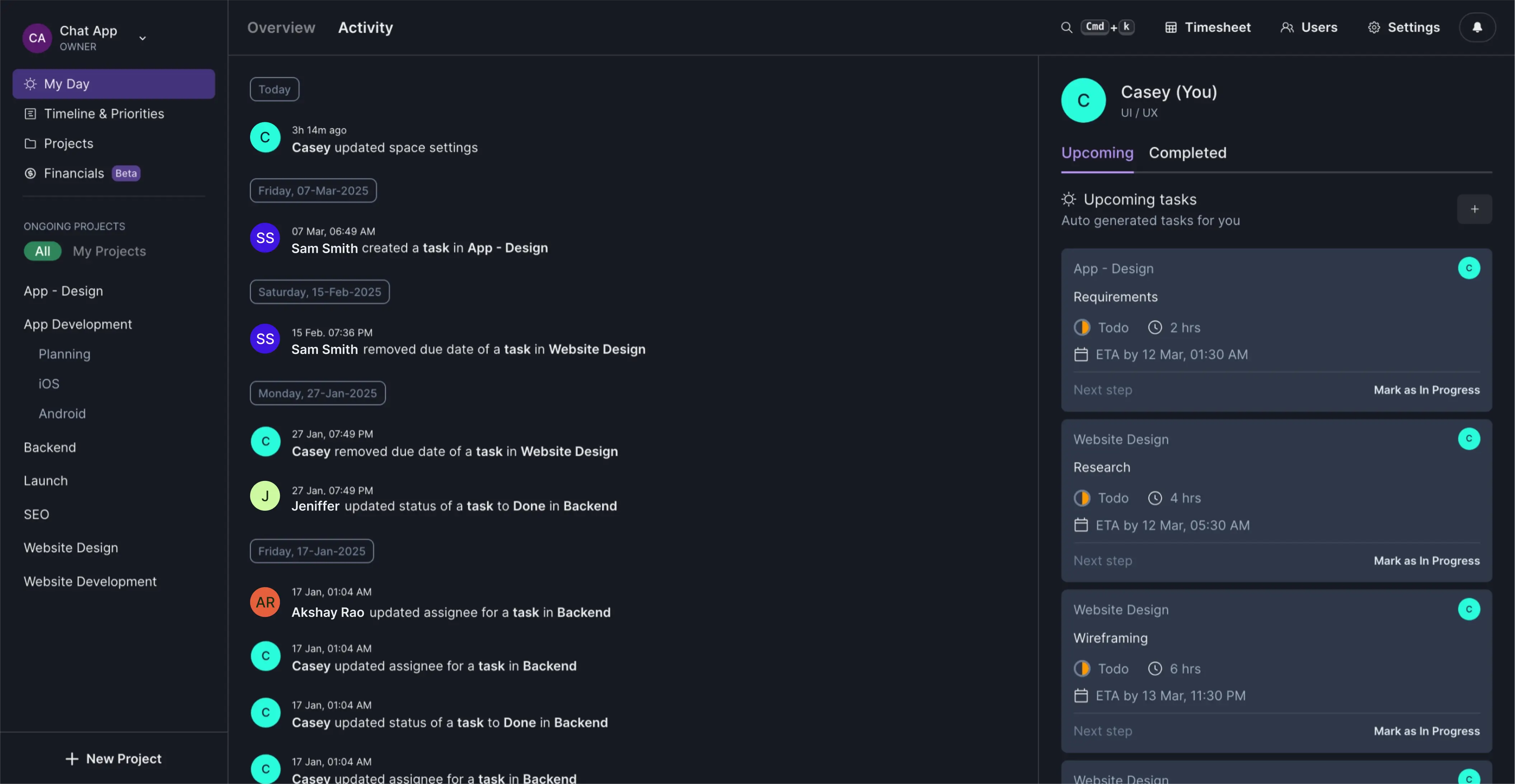 Activity - GetOverview